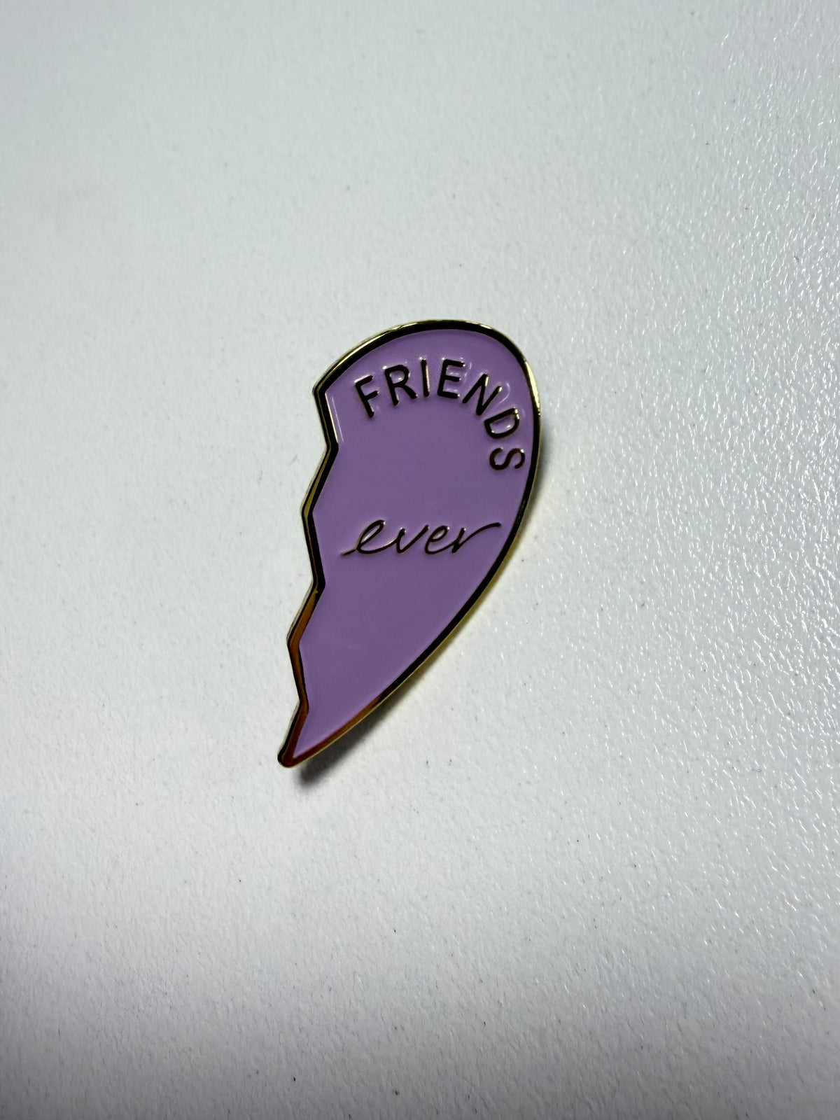 Friend (Split Heart) Purple Pin
