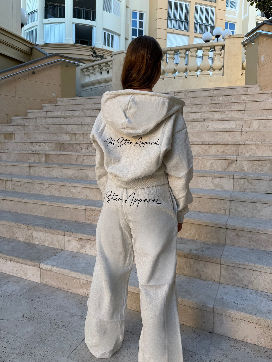 ASA Line Cropped Zip Hoodie