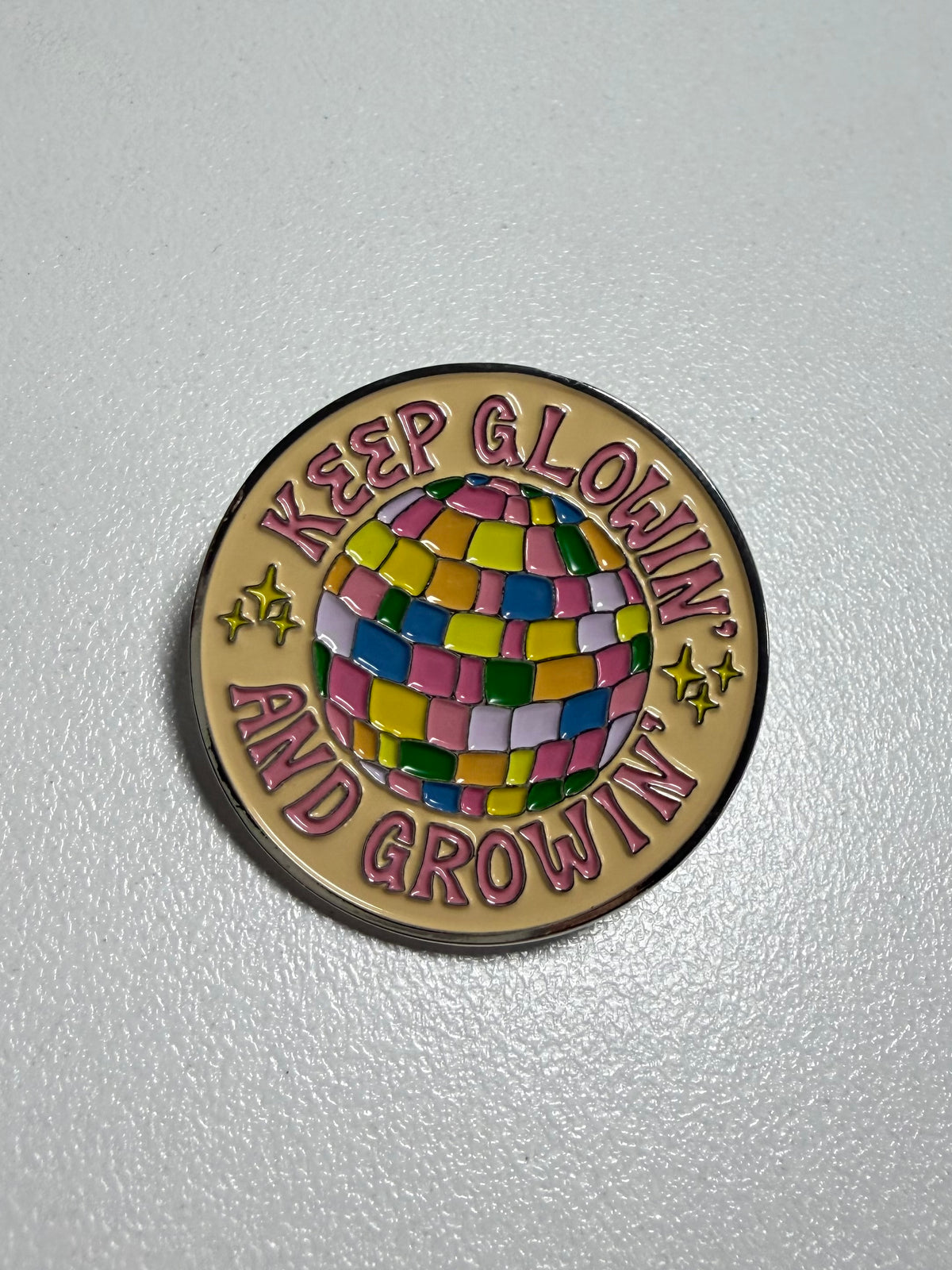 Keep Glowing Pin