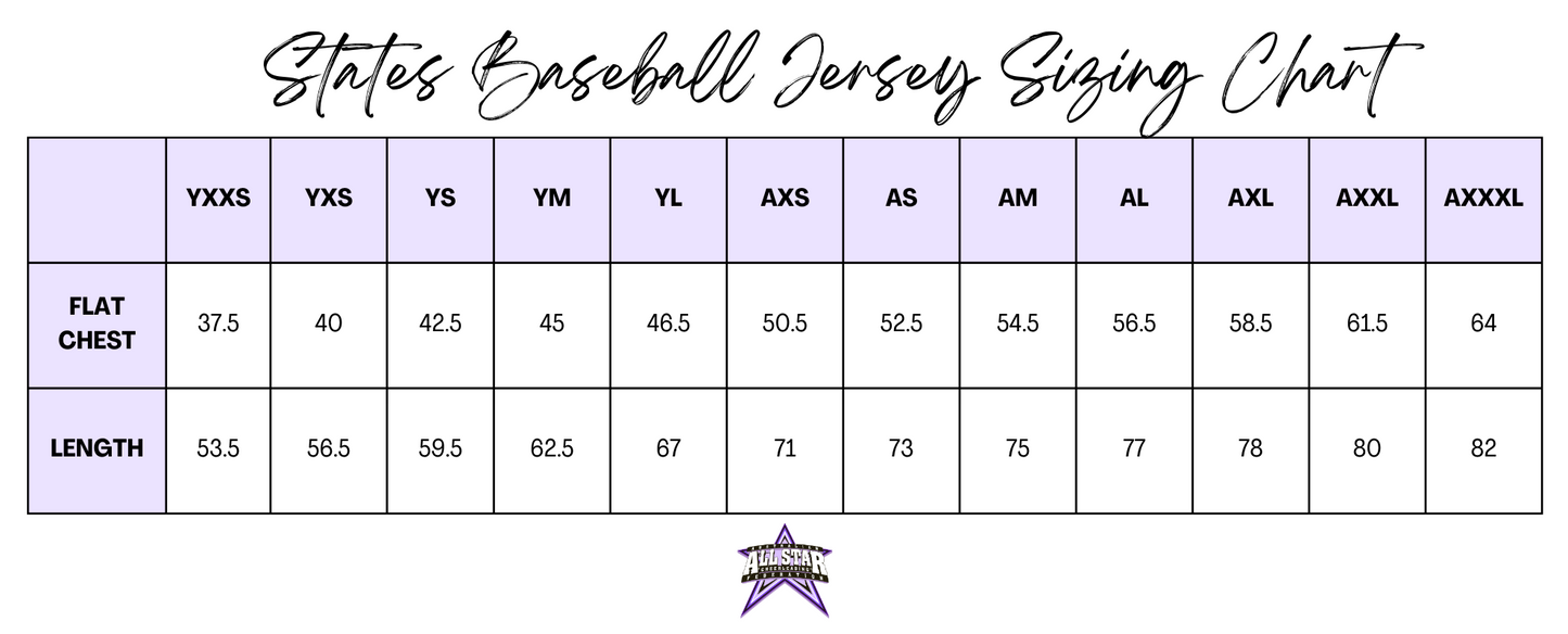 States 2023 Baseball Jersey