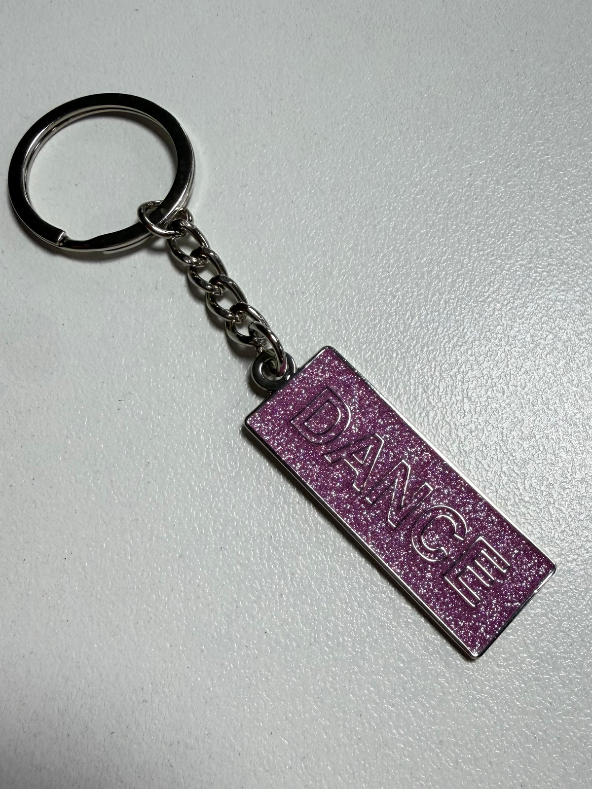 DANCE Glitter Key Ring