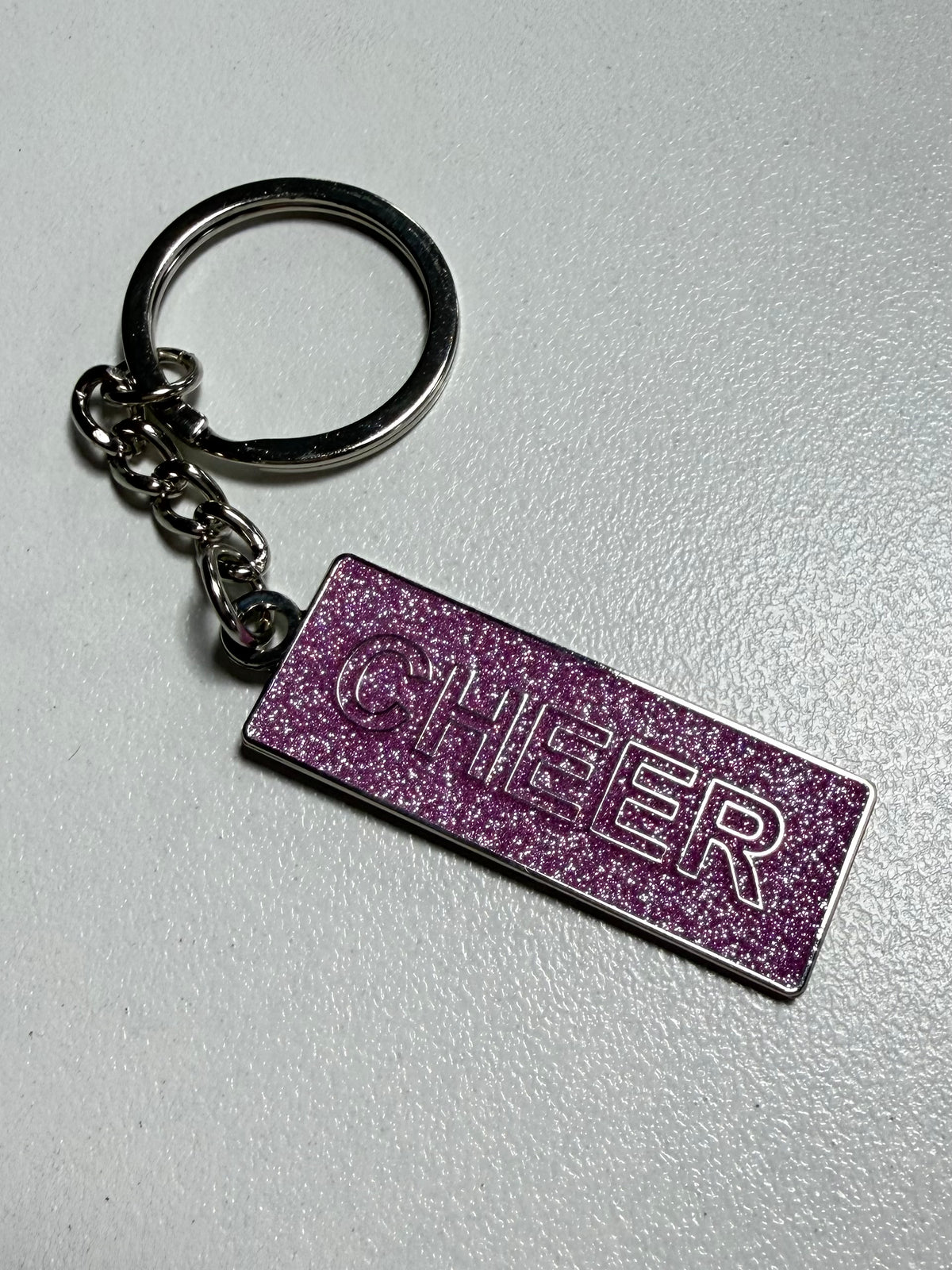 CHEER Glitter Key Ring