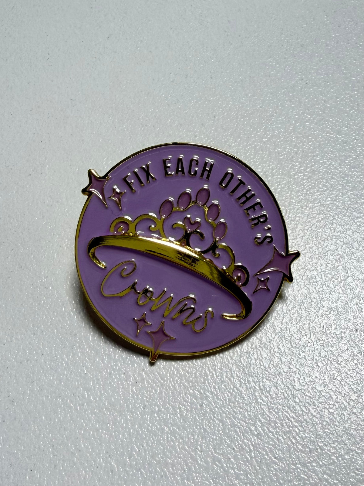 Fix Each Others Crowns Pin