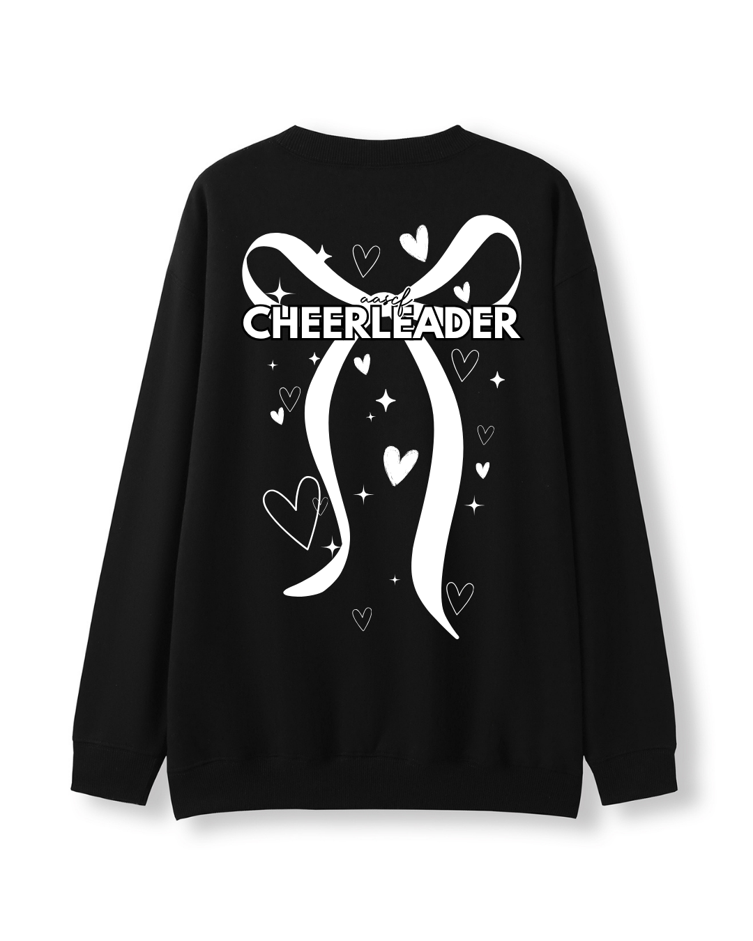 Black Bow Cheerleader Crewneck