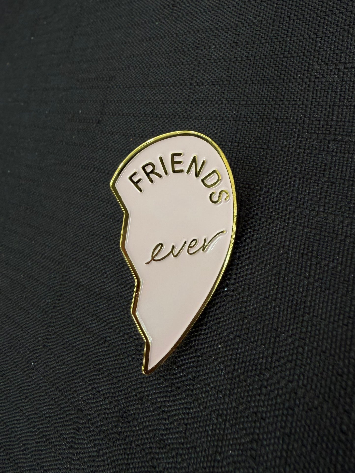 Friend (Split Heart) Pink Pin