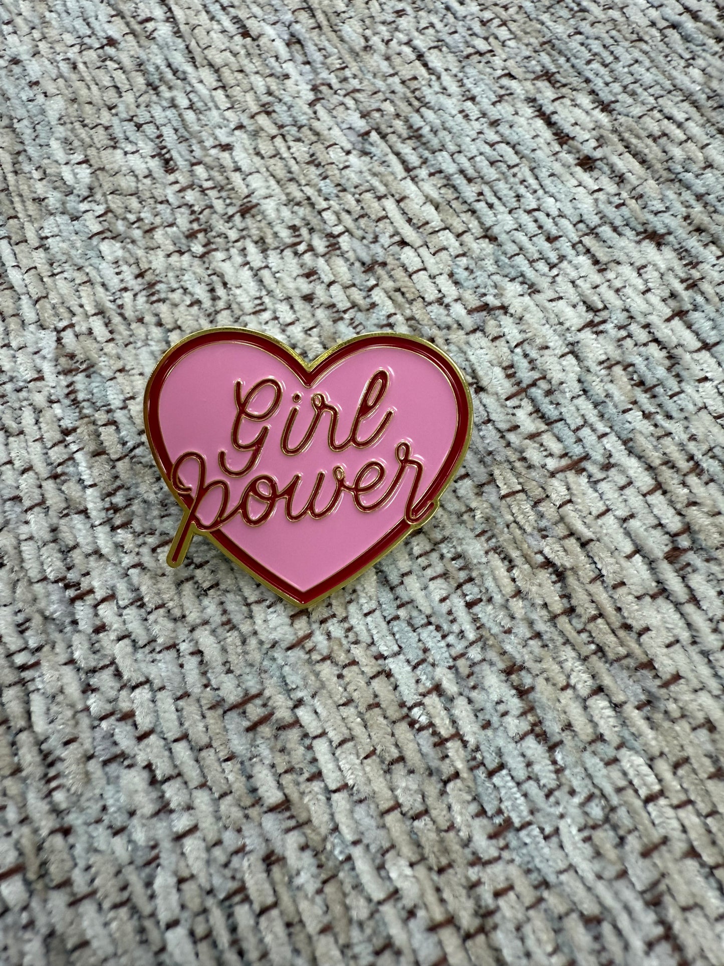 Girl Power Round pin