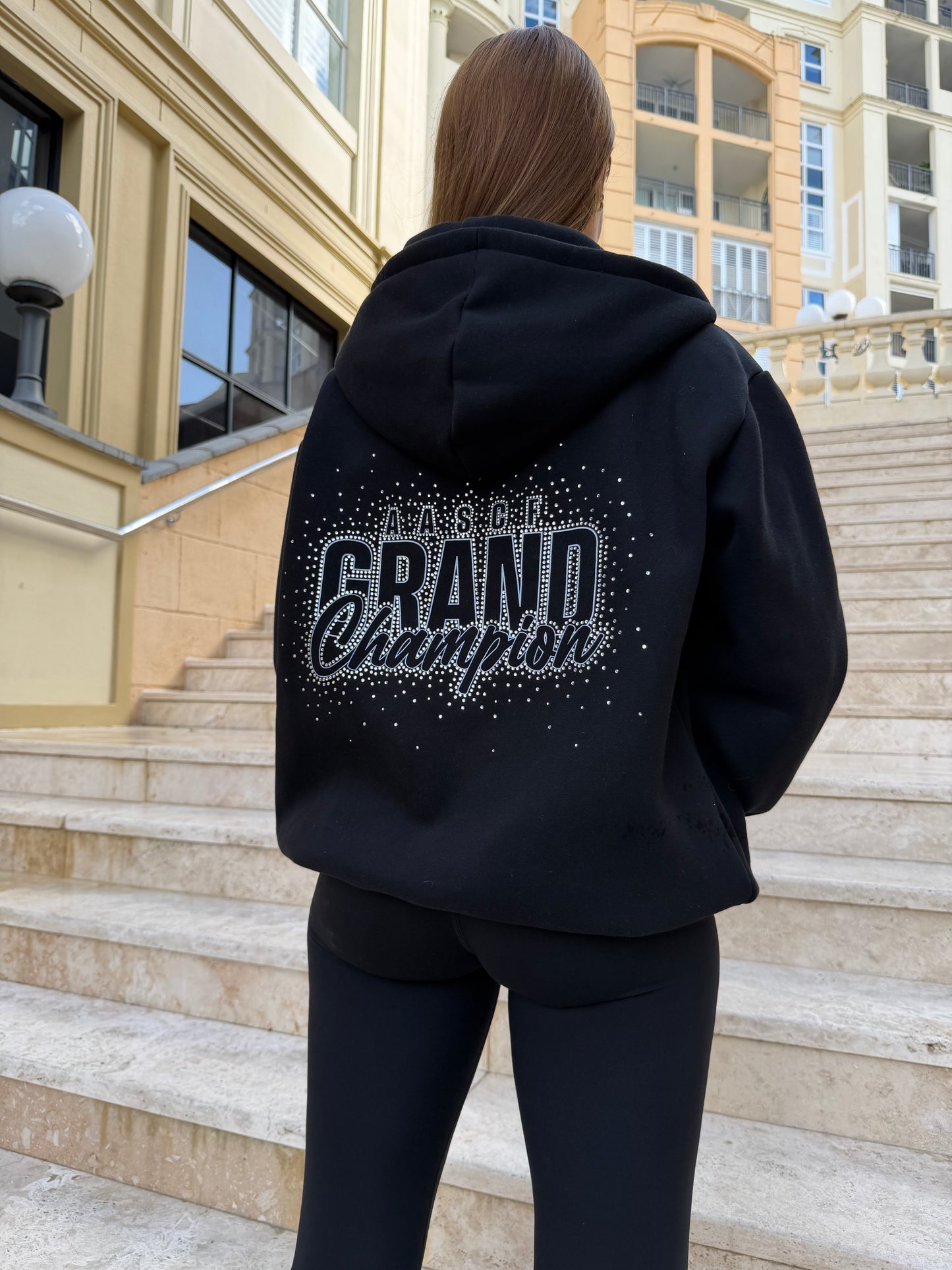 Rhinestone Grand Champion Zip Hoodie