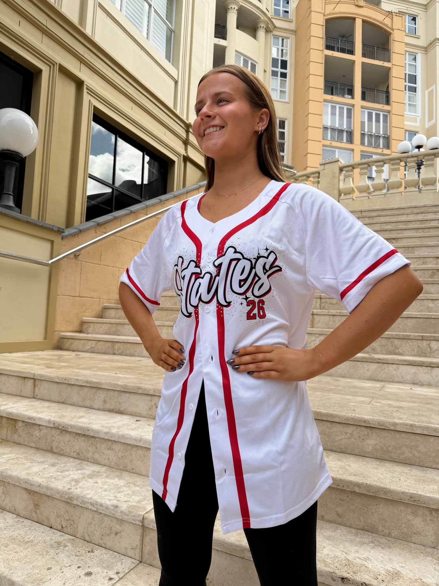 2026 States Rhinestone Baseball Jersey