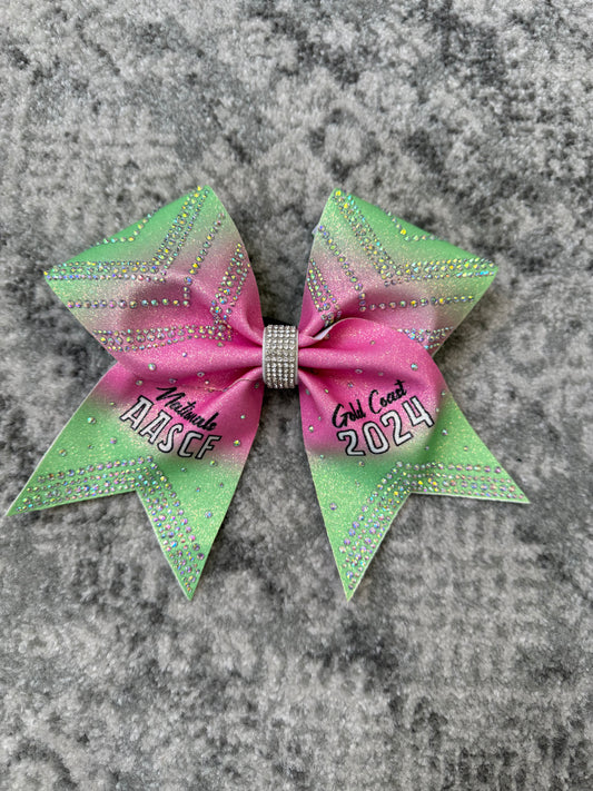 2024 Nationals Bow Pink & Green