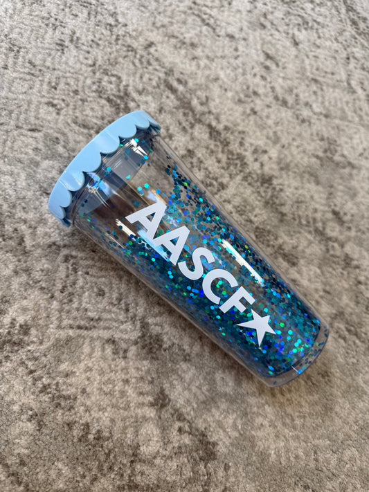 AASCF Glitter Tumbler Blue