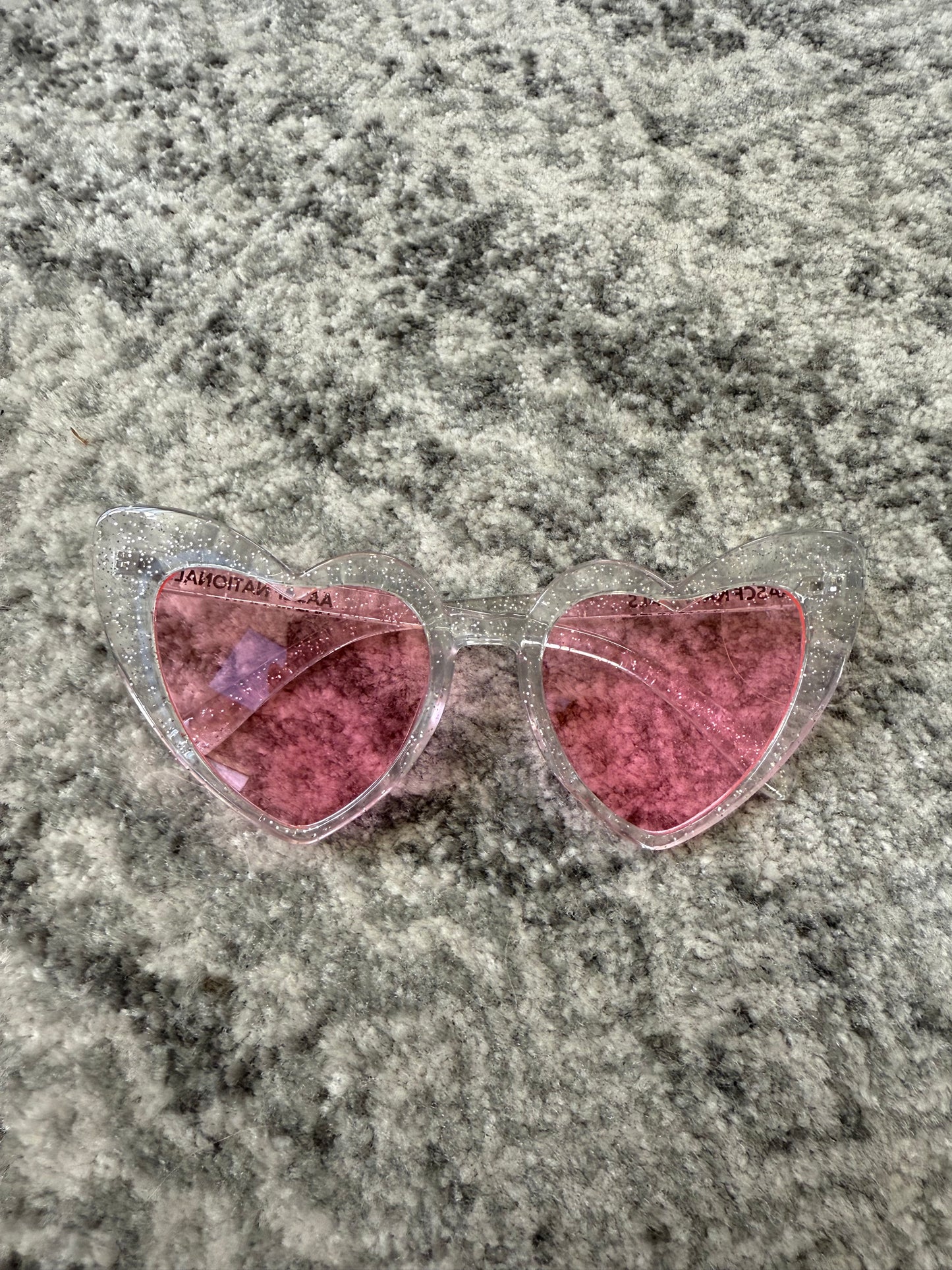 Nationals Heart Glasses