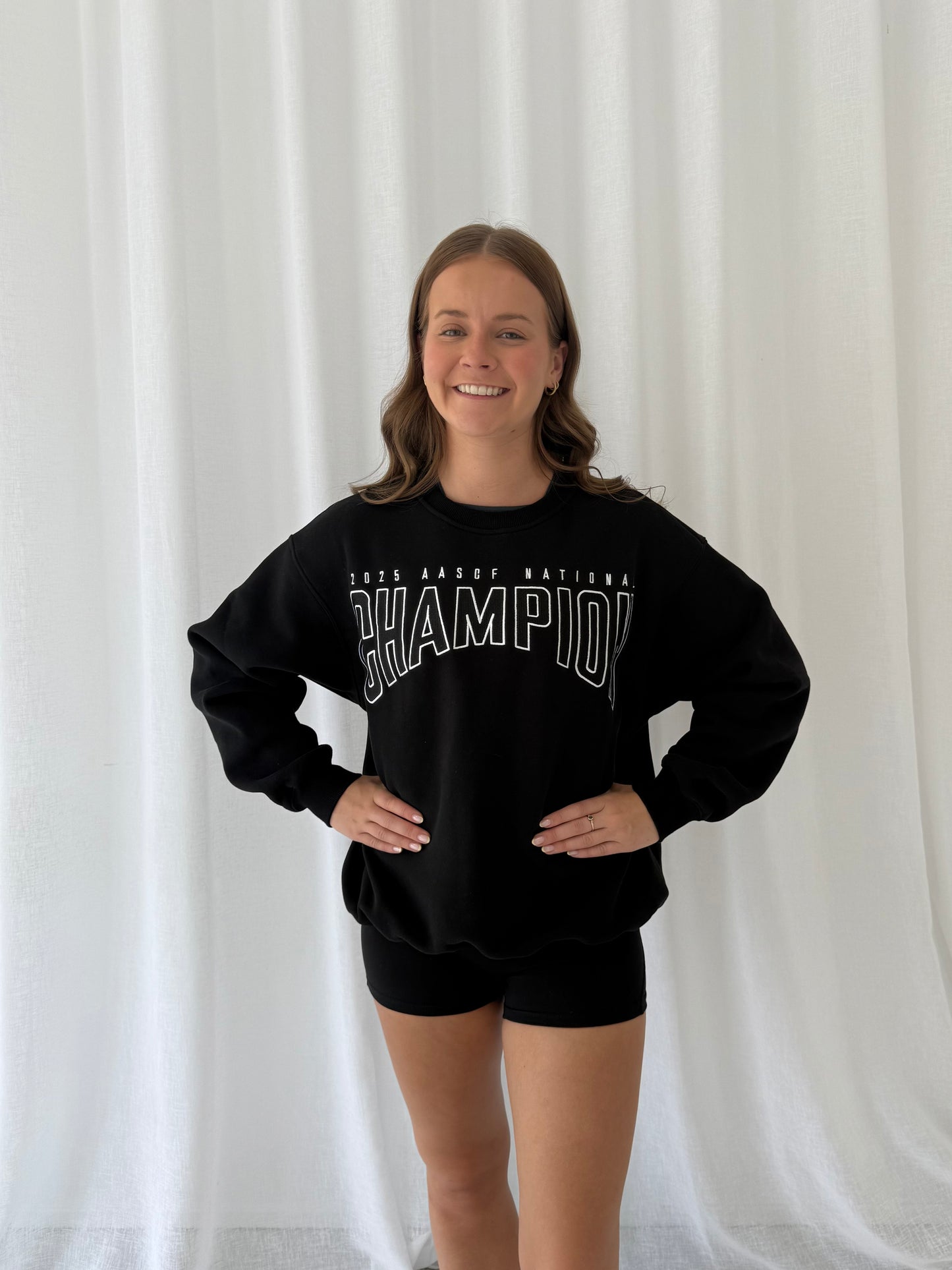 CUSTOM ORDER 2025 Embroidered National Champion Crewneck