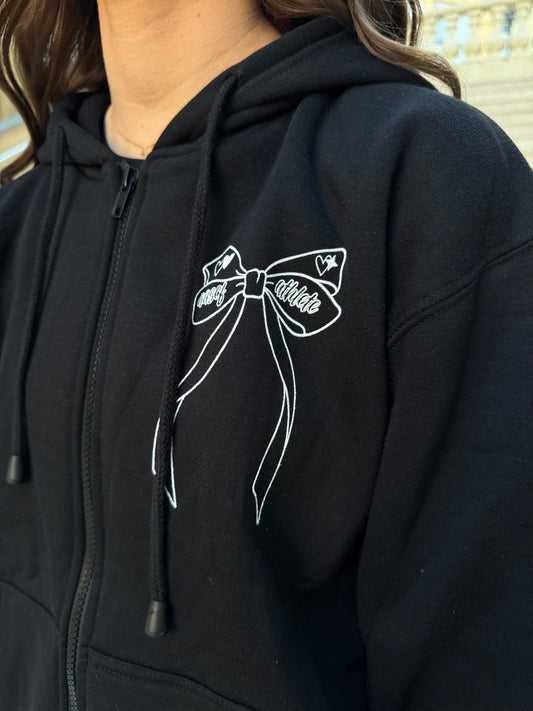 Bow Zip Hoodie