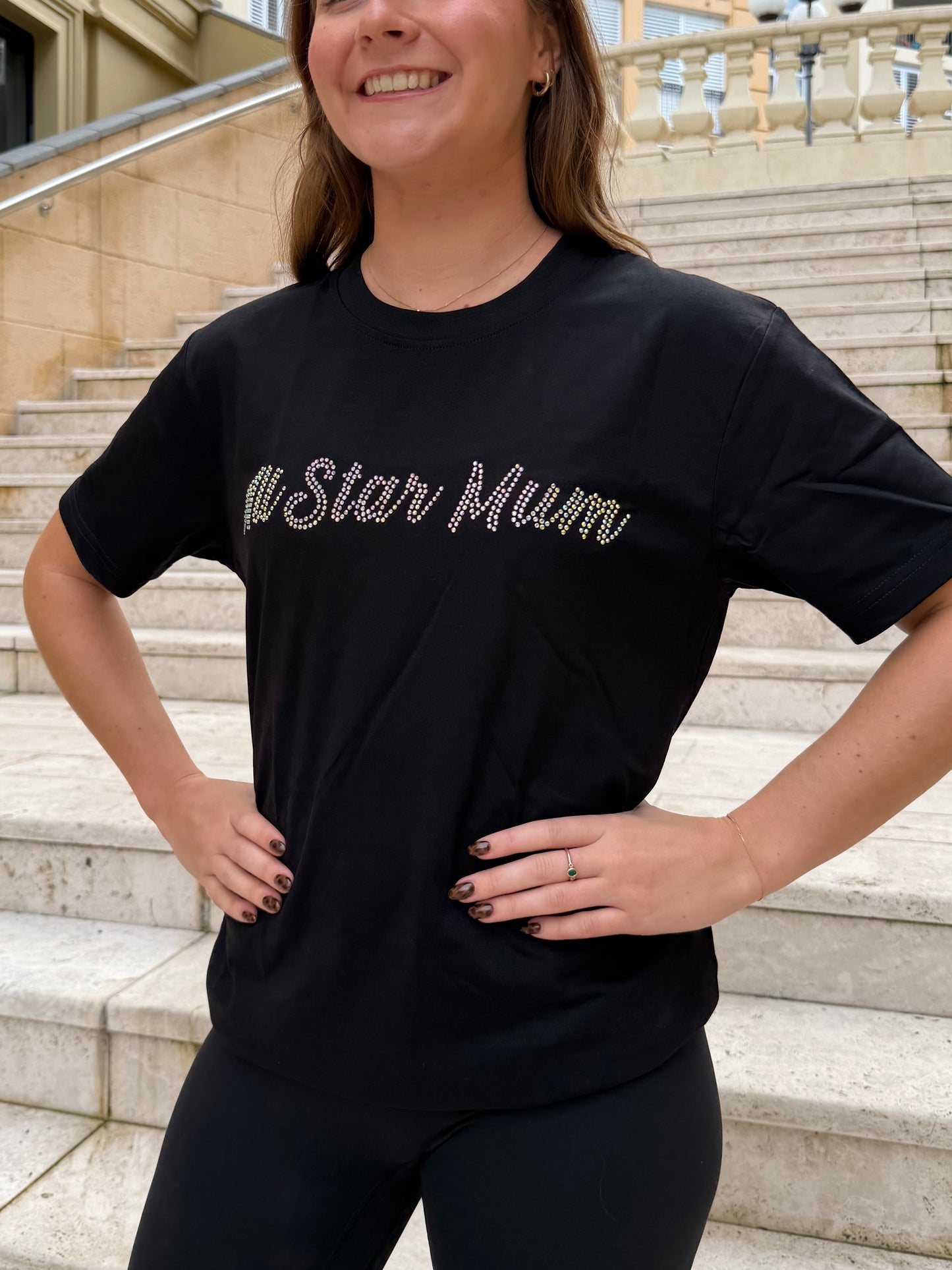 Rhinestone All Star Mum Tee